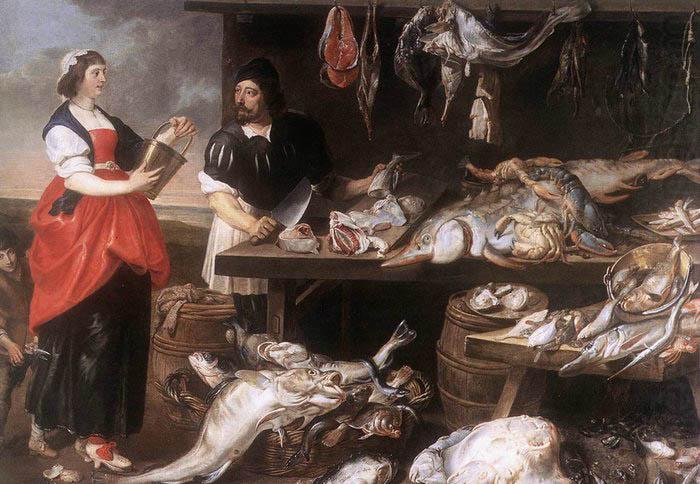 Fishmonger's Stall, Adriaen Van Utrecht